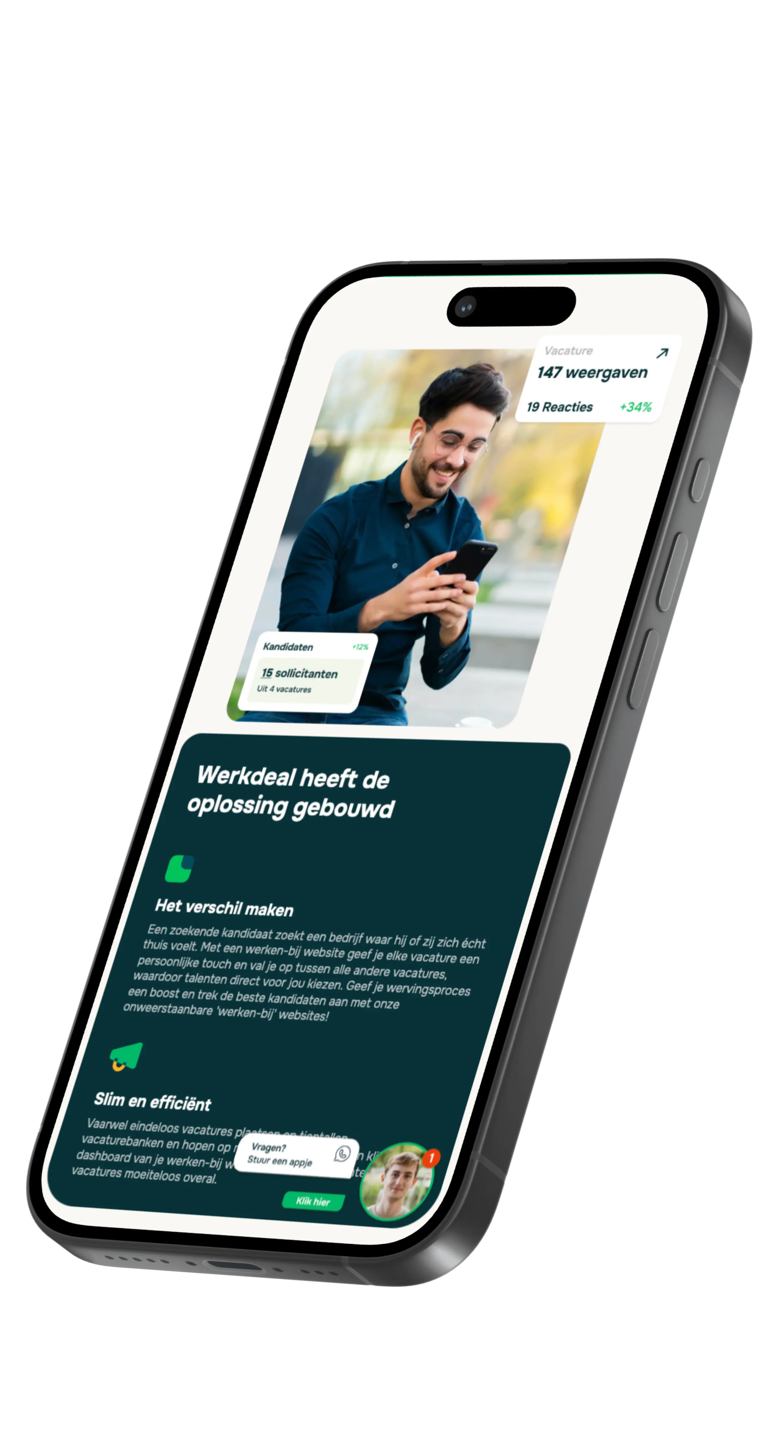 Werkdeal werken-bij website mockup